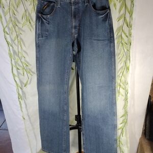 Ariat Rebar Relaxed Blue Jeans Boot Cut Fit